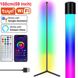 Leclstar Modern LED Floor Lamps RGB Lamp Indoor Lighting Atmospheric Bluetooth Remote Control Stand Light Home Living Room Decor