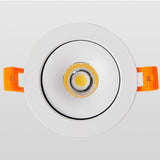 Round Shape 360 Angle Adjustable LED COB Recessed Downlight Black/White 9W 12W 15W LED Ceiling Spot Light Pic Background Focos