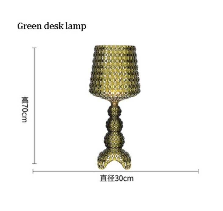 Italy Design Kartell Kabuki Table Lamps Acrylic Desk Lights Art Decor LED Standing Light Living Room Bedroom Hollow Floor Light