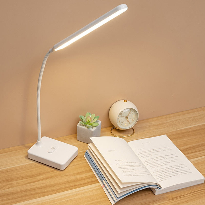Foldable Table Lamp USB Rechargeable LED Night Lights Dimmable Touch Control Desk Lamp Students Books Light Bedroom Decoration