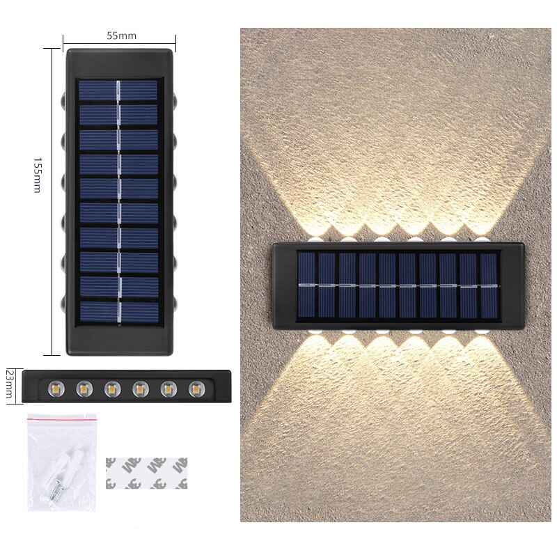 Solar Light Waterproof Solar Led Light Outdoor Sunlight Lamp for Garden Street Landscape Balcony Decor Solar Wall Lamp Outdoor