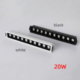 Creative Anti-Glare Linear Recessed Grille Line Lights 2W 4W 6W 10W 20W 30W Living Room Corridor Strip COB LED Ceiling Downlight