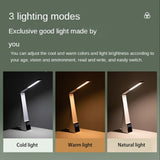 Led Desk Lamp Eye-Protection 3 Color Temperature Stepless Dimming USB Charging Night Light Bedroom Study Reading Table Lamps
