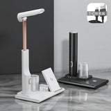 QI Wireless Charging LED Table Lamp,15W Eye Protection Folding Desk Lamp with Pen Holder Touch Control No Blu-ray Reading Light