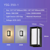 Outdoor Wall Light IP65 Waterproof Radar Sensor Aluminum For Porch Courtyard Patio Garden LED Lighting AC85-260V