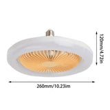 White Ceiling Fan With Light 30W LED Light Flush Mount Ceiling Fan For Indoors 3-Level Light Wind Speed With Durable Blades