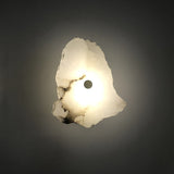 Natural Marble LED Wall Lamp Copper Luxury Novelty Lighting Sconce For Bedroom Living Dining Room Wall Decors Modern Art Design