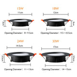 LED Recessed Downlight 18w 15w 110V 200-240V Ceiling Lamp 12W 9W 7W 5W Thick aluminu Natural White For Indoor lighting Spot lamp