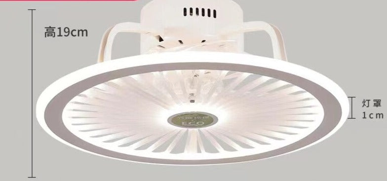 110V / 220V Nordic light with fan Ceiling Fan Lamp Invisible Restaurant Living Room Fan Home Decors chandelier fan ceiling