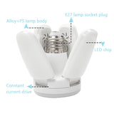 E27 LED Bulb Fan Blade Timing Lamp AC85-265V 28W Foldable Led Light Bulb Lampada For Home Ceiling Light With Remote Controller