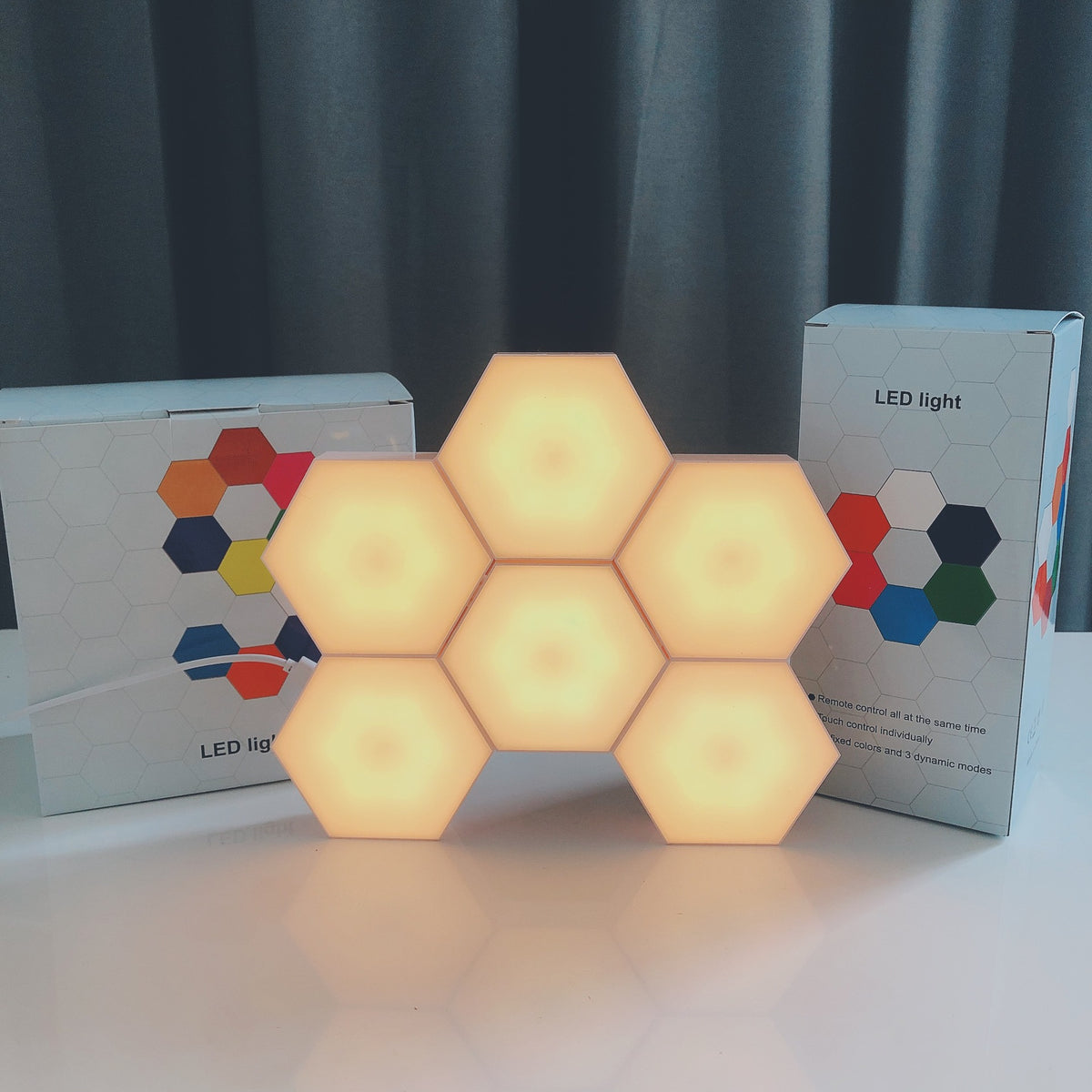 Smart Remote Control LED Hexagonal Light