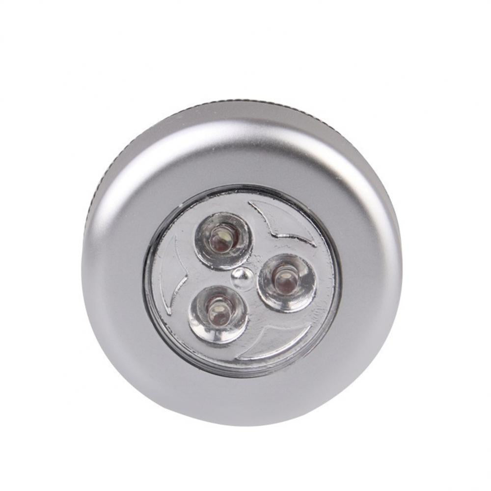 LED Night Light Wall Lamps 3LED Wireless Touch Lamp Car Small Night Lamp Hand-Pressing Closet Cabinet Home Night Lighting