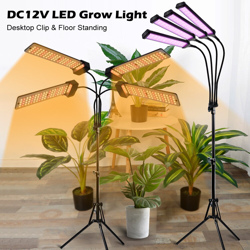 DC12V Full Spectrum LED Grow Light For Plants 20W 40W 60W 80W SMD2835 Dimmable Timing Phyto Lamp For Greenhouse Tent