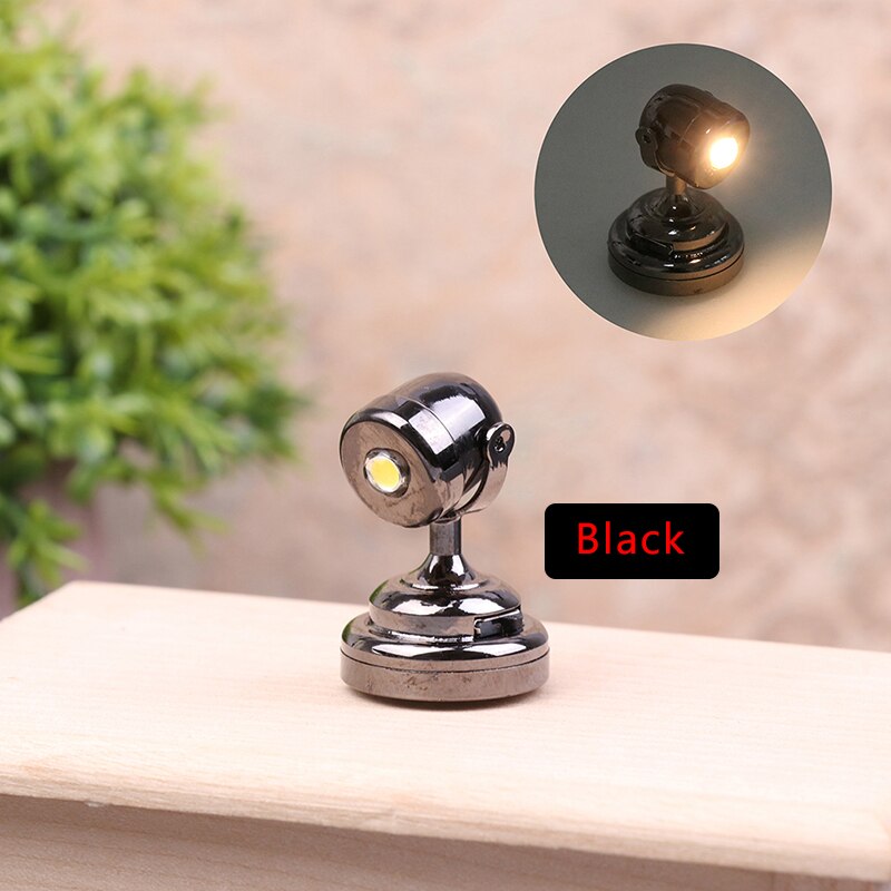 1:12 Dollhouse Retro European Style Mini LED Lamp Double-head Flower Ceiling Light Lamp Wall Light Room Outdoor Decors Toy