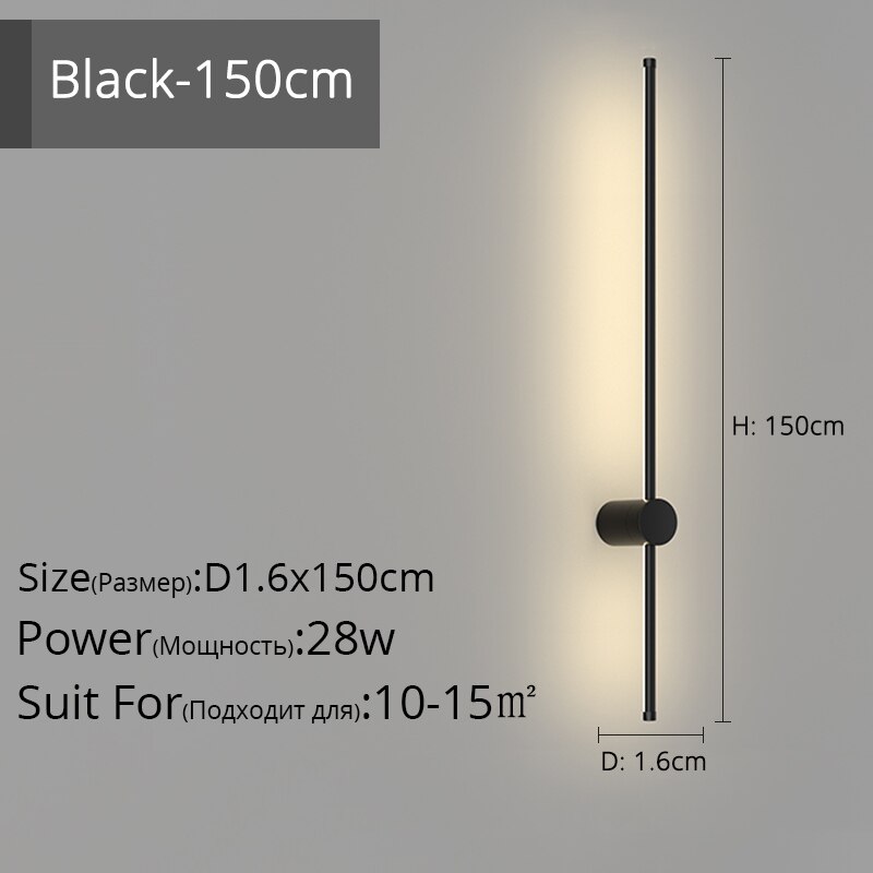 Simple Black White New Modern LED Wall Lights Living Study Room Bedroom Bedside Corridor Aisle Parlor Hall Lamps Indoor Lighting