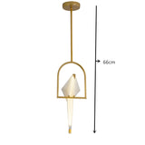 Art Deco Bird Paper Floor lamp Bedroom Studio living room lamp stand origami light Study Bedside Reading table gold floor lamp