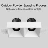 Square Recessed Downlight 16W Anti-glare High CRI Ceiling Spot Light Home Indoor Lighting Fixture