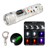 Multifunctional Mini Glare COB Keychain Light USB Charging Emergency Lamps Strong Magnetic Repair Work Outdoor Camping Light