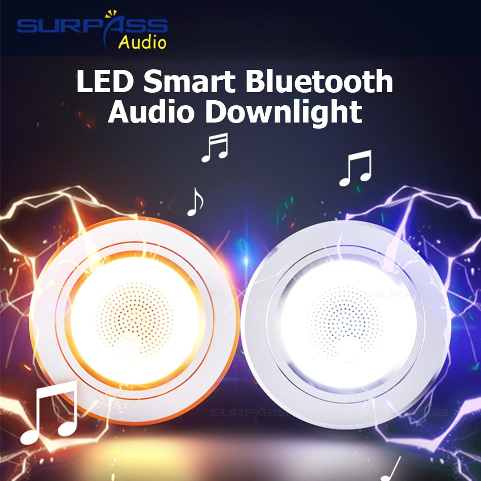 Light Led Mini Sound LED Smart Music Lamp Intelligent Background Music Light Ceiling Speake ...
