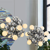 Modern Magic Bean Molecular Chandelier Lamp Novelty Luxury Dining Room Pendant Light Personality Art Glass Ball Hanging Lights
