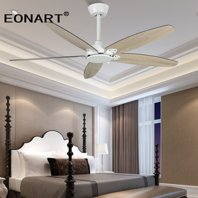 52 Inch Led Ceiling Fan Lamp Roof Home Fans Modern Indoor Decorate Plywood Blade Dc Ceiling Fan With Remote Control Ventilador