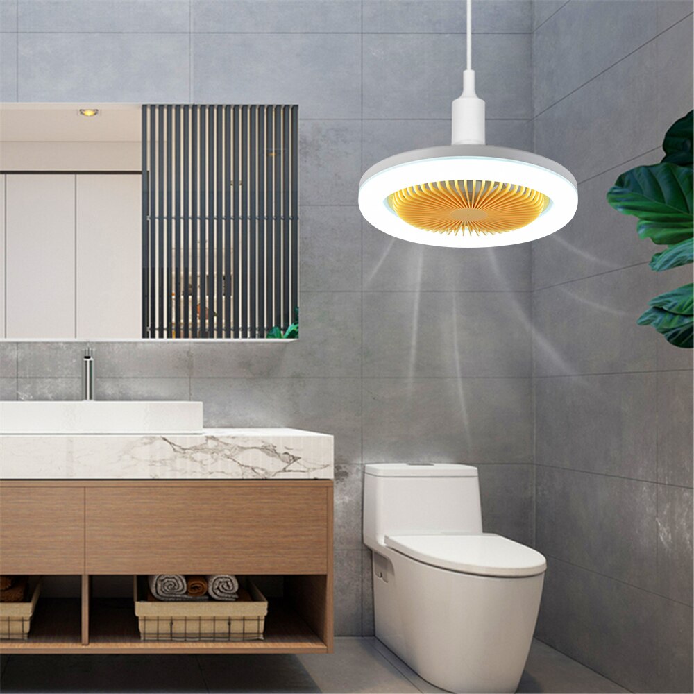 30W LED Fan Light E27 Bulb Universal AC85V-265V Ceiling Lamp 2 in 1 Creative Lighting Fan Lamp For Bedroom Study Night Market