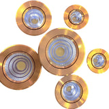 golden Dimmable AC90V-260V 5W7W9W12W15W18W20W LED Downlights Shoot light COB Recessed Ceiling Lamps Spot Lights illuminationbulb