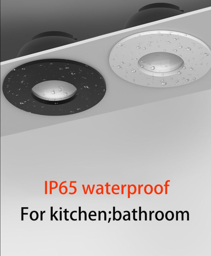 LED Waterproof Spotlight IP65 COB 7W Anti Glare Bathroom Downlight Recessed Ceiling Lamp Anti Fog Focus Lights For Kitchen