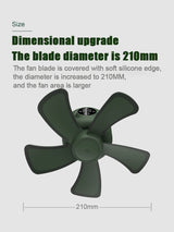 Multifunction Ceiling Fan Night Light Display Screen Wireless Remote Control 14H Timing 8000mAh 4gears Quiet Ceiling Fan