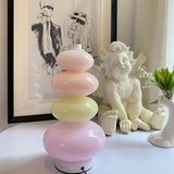 Candy string rainbow floor lamp creative macaron girl bedroom table lamp glass living room sofa side atmosphere lamp