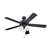 Stannor Indoor Ceiling Fan, Espresso Bronze Ceiling Fan with Light Rechargeable