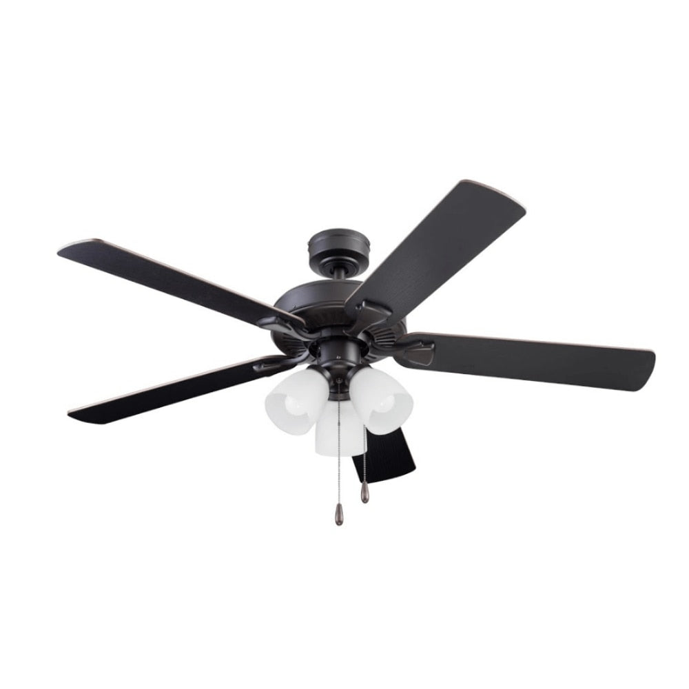 Stannor Indoor Ceiling Fan, Espresso Bronze Ceiling Fan with Light Rechargeable