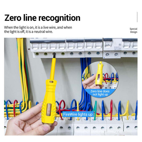 220V Electric Test Pen Socket Wall AC Power Outlet Voltage Detector Sensor Tester Measuring Pencil LED Light Voltage Indicator