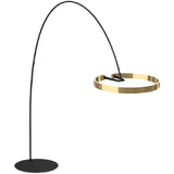 Nordic Designer LED Floor LampsBlack/Gold Floor Light Long Arm for Living Room Decor Bedroom Study Led Industrial Lamp