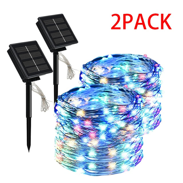 Solar String Fairy Lights 5m 50LED / 30M 300 LED Waterproof Outdoor Garland Solar Power Lamp Christmas For Garden Decoration