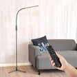 Remote Control Dimmable Standing Light EU Plug 150cm LED Floor Lamp 12W Flexible Gooseneck Touch Dimming for Study Living Room