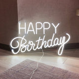 Happy Birthday Led Neon Sign Custom Night Light Sign for Birthday Party Decor Oh Baby Neon Light Lets Party Home Hanging Decor