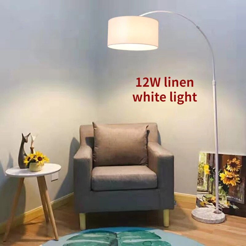 RSSER New Modern Nordic Big Sale Simple LED Floor Lamp Black White Standing Light Corner Apartment Lamp For Bedroom Decoration
