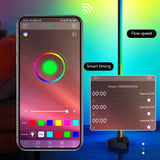 RGB LED Floor Lamp Living Room Dimmable 141cm Highly DIY Stand RGB LED Mood Light for Bedroom Home Decor Interior Lighting