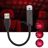 2X Romantic LED Starry Sky Night Light 5V USB Powered Galaxy Star Projector Lamp for Car Roof Room Ceiling Decor Plug and Play
