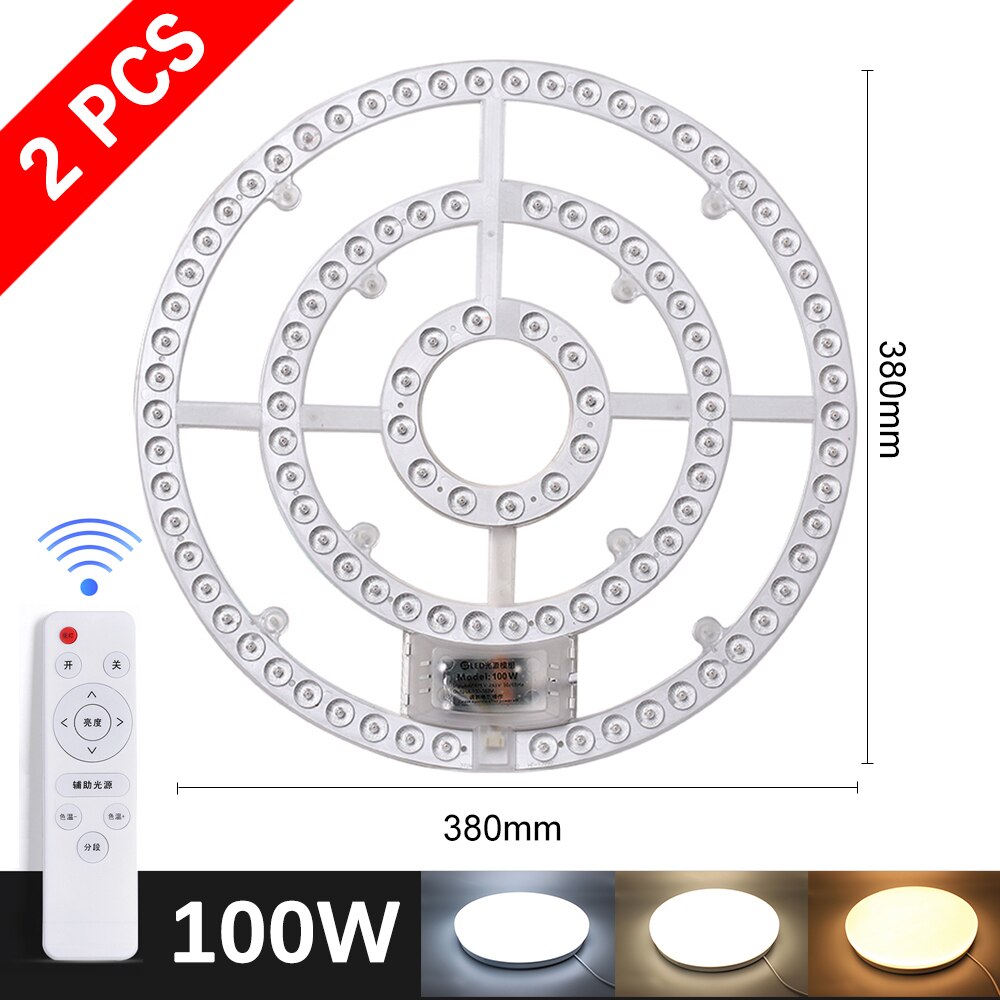 Led Panel Board Round Led Module Ceiling Lights Dimmable Panel 220V replacement Led For circle Lamp Ceiling Fan light magnet fix