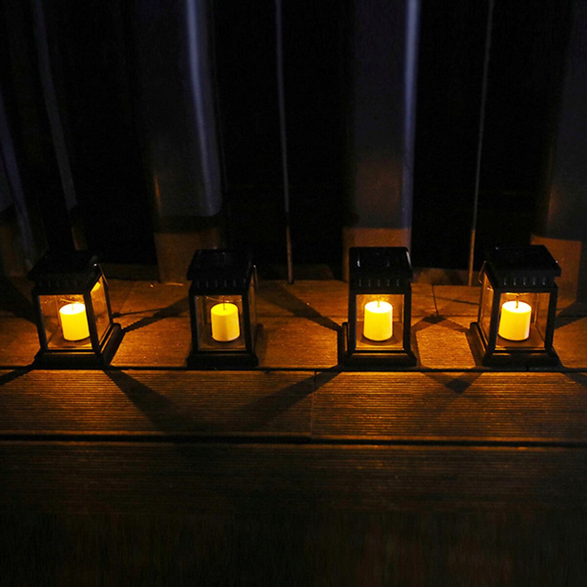 Garden Decor Outdoor Solar Lights Retro Palace Lantern Lights Hanging Candle Lamps Landscape Lighting Floor Lights Solar Lantern
