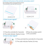 AXUS RF 433Mhz Switch Wireless Wall Switch 86 Wall Panel Transmitter Safety Switch AC 110V 220V Relay Interruptor for Light Lamp