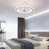 110V / 220V Nordic light with fan Ceiling Fan Lamp Invisible Restaurant Living Room Fan Home Decor chandelier fan ceiling