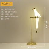 Nordic Acrylic Bird Floor Lamp for Living Room Luxury Paper Cranes Floor Ls Bedroom Paper Crane Lamp Bird Floor Lamp Fixture Led