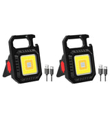 Multifunctional Mini Glare COB Keychain Light USB Charging Emergency Lamps Strong Magnetic Repair Work Outdoor Camping Light