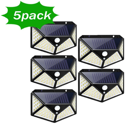Solar powered, motion sensors lights, 100 LED beads, 1000 LUMENS