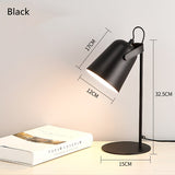 Nordic Iron Art LED Fashion Simple Desk Lamps Eye Protection Dimming Metal Pen Holder Table Lamp Living Room Bedroom Home Decor