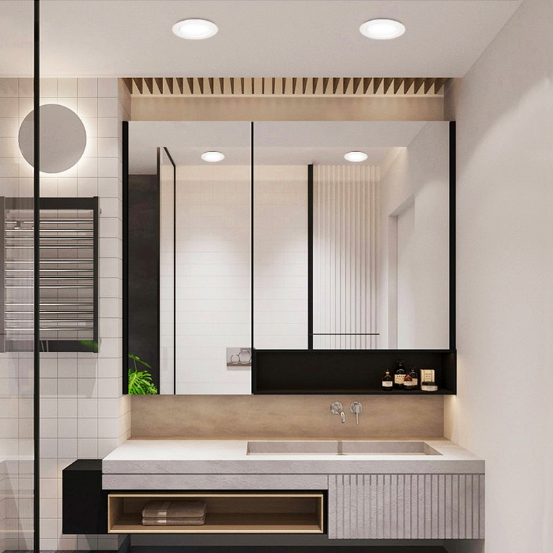 LED Recessed Downlight 18w 15w 110V 200-240V Ceiling Lamp 12W 9W 7W 5W Thick aluminu Natural White For Indoor lighting Spot lamp