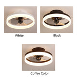 LED Ceiling Light Fans AC DC Fan Bedroom Lamp Lighting For Living Room Decorative Lamps Ventilated Silent With Remote Control